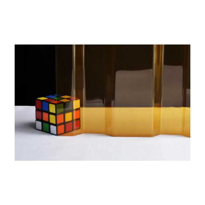 Профилированный поликарбонат 0,8 мм МП-20 SUNNEX янтарь 2000х1150 мм