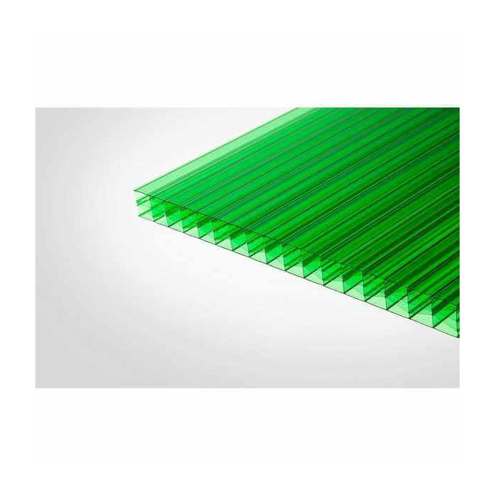 Сотовый поликарбонат 16 мм BORREX зелёный 2100х12000 мм