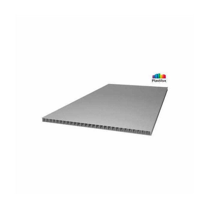 Сотовый поликарбонат 4 мм POLYNEX серебро 2100х6000 мм